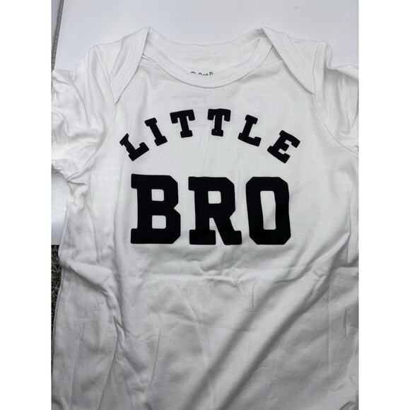 Patpat Baby Boy 2-Pack Bamboo Graphic Romper Bodysuit Soft Little Bro Daddy’s - Picture 3 of 5